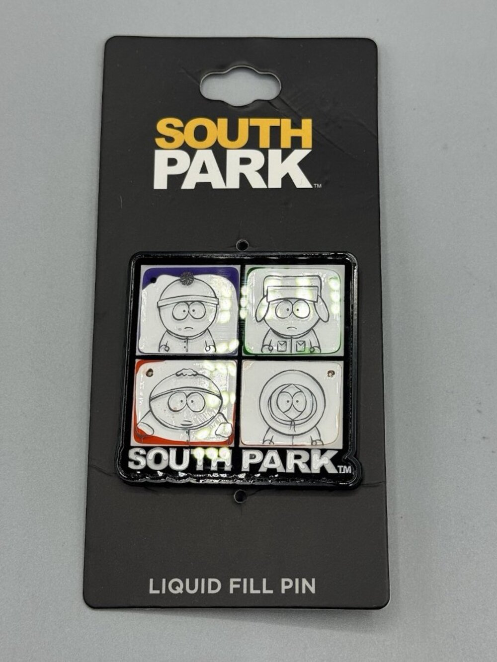 South Park Character Grid Liquid Enamel Pin New READ
